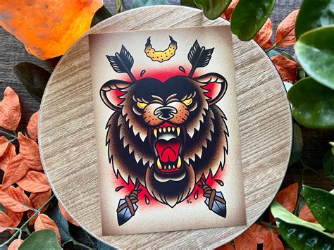 bear hand tattoo|traditional bear tattoo designs.